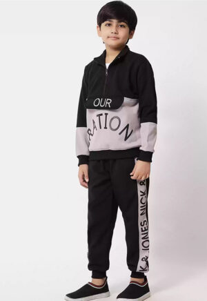 Black With Pink Tracksuit