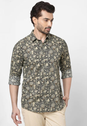 Black Printed Shirt